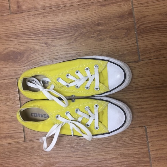 Converse Shoes Yellow Converses Poshmark